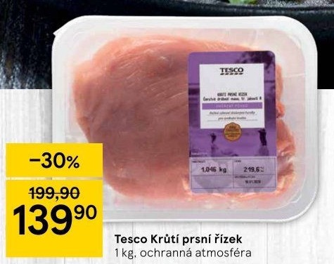 Krůtí prsní řízky Tesco
