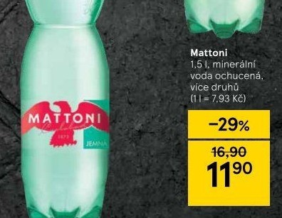 Ochucená voda Mattoni