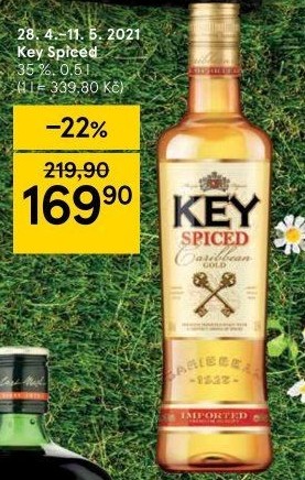 Rum Caribbean Gold Spiced Key