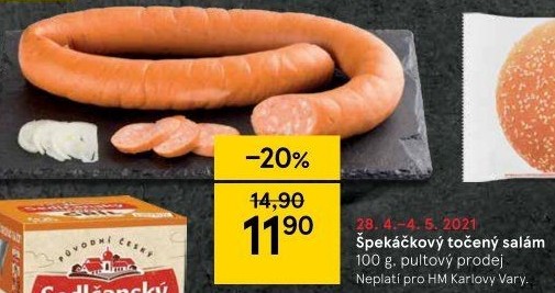 Salám špekáčkový točený
