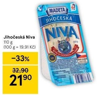 Sýr Niva Jihočeská 50% Madeta