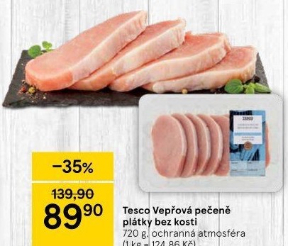 Vepřová pečeně bez kosti Tesco
