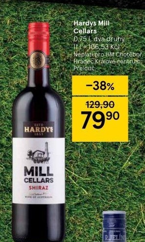 Vína Mill Cellars Hardys