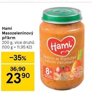 Příkrm masozeleninový Hami