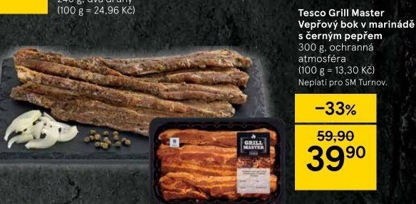 Vepřový bok marinovaný Grill Master Tesco