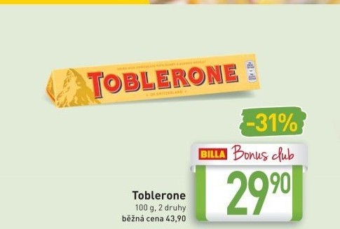 Čokoláda Toblerone