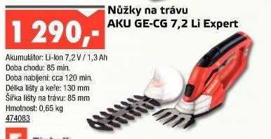 Aku nůžky na trávu a keře Einhell GE-CG