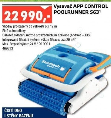 Bazénový vysavač App Control Steinbach