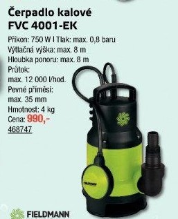 Čerpadlo Fieldmann FVC 4001-EK