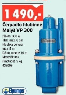 Hlubinné čerpadlo Malyš VP 300 Elpumps
