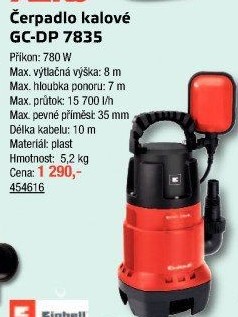 Kalové čerpadlo Einhell GH-DP 7835