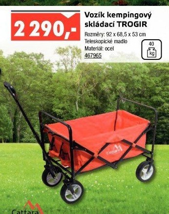 Kempingový skládací vozík Cattara
