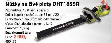 Nůžky na živý plot Ryobi OHT1855R