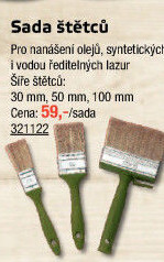 Sada lazurovacích štětců Ciret