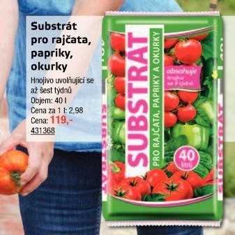Substrát pro rajčata, papriky a okurky Forestina