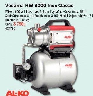 Vodárna domácí HW 3000 INOX Classic Al-ko
