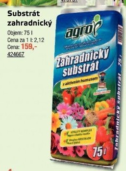 Zahradnický substrát Agro