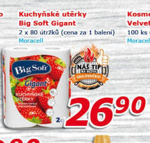 Kuchyňské utěrky 2vrstvé Gigant Big Soft