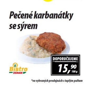 Pečené karbanátky se sýrem