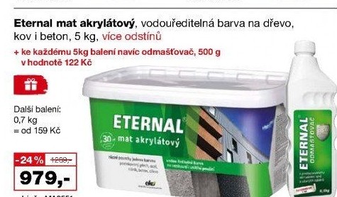 Akrylátová barva mat Eternal