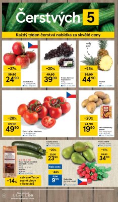 akční leták Tesco 5.5.2021-11.5.2021