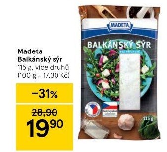Balkánský sýr Madeta