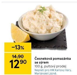 Česneková pomazánka se sýrem