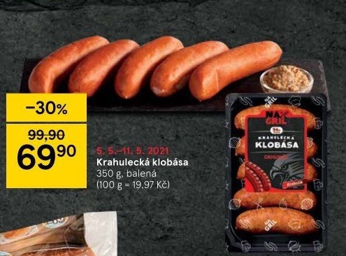 Klobása Krahulecká na gril Krahulík