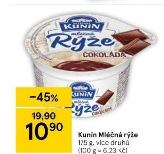 Mléčná rýže Kunín