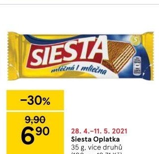 Oplatky Siesta