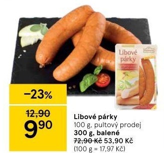 Párky libové