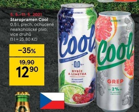 Pivo ochucené Staropramen Cool