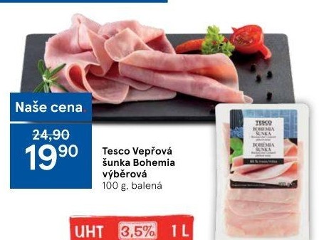Šunka vepřová výběrová Bohemia Tesco