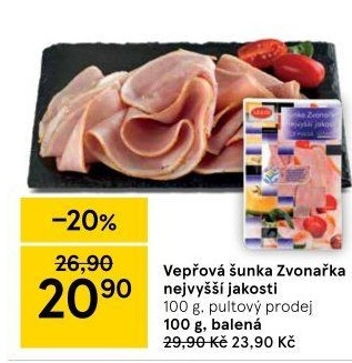 Šunka Zvonařka nejvyšší jakosti LE&amp