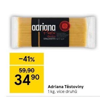 Těstoviny semolinové Adriana