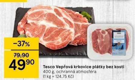 Vepřová krkovice bez kosti Tesco
