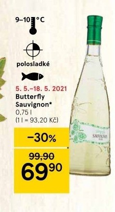 Víno Sauvignon Butterfly Albastrele Wines S.R.L.