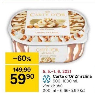 Zmrzlina ve vaničce Carte D'