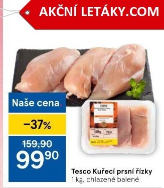 Kuřecí prsní řízky Tesco