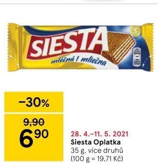 Oplatky Siesta