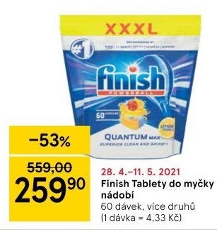 Tablety do myčky Finish