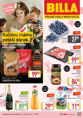 akční leták BILLA 5.5.2021-11.5.2021