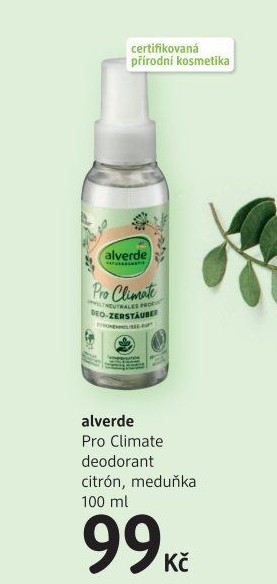 Deodorant parfémovaný Pro Climate Alverde