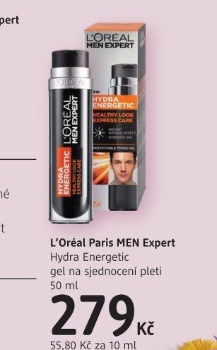 Gel na sjednocení pleti Hydra Energetic Men Expert L'