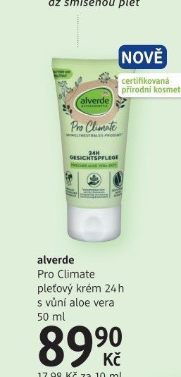 Krém pleťový Pro Climate 24h Alverde