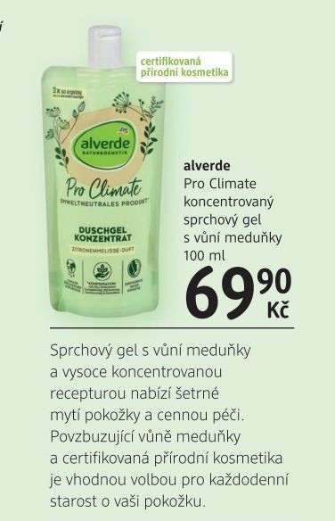 Sprchový gel Pro Climate Alverde