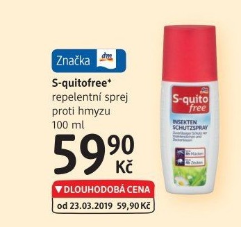Sprej proti hmyzu free S-quito