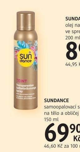 Sprej transparentní samoopalovací Sundance