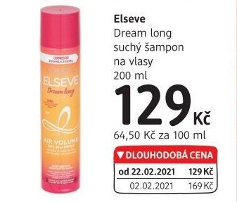 Suchý šampon Dream long Elséve L'