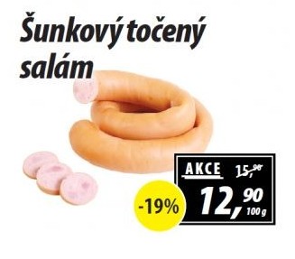 Salám šunkový točený